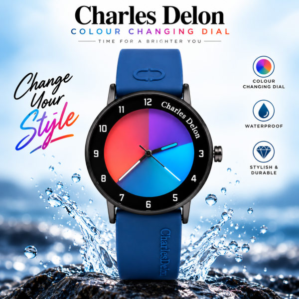 Charles Delon Waterproof Color-Changing Dial Watch