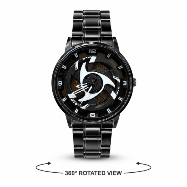 360° Rotating Car Wheel Rim Quartz Watch