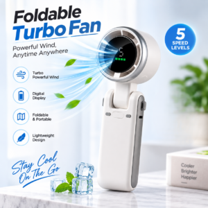 Foldable Powerful Winds Turbo Handheld Fan
