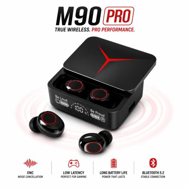 M90 Pro TWS True Wireless Earbuds